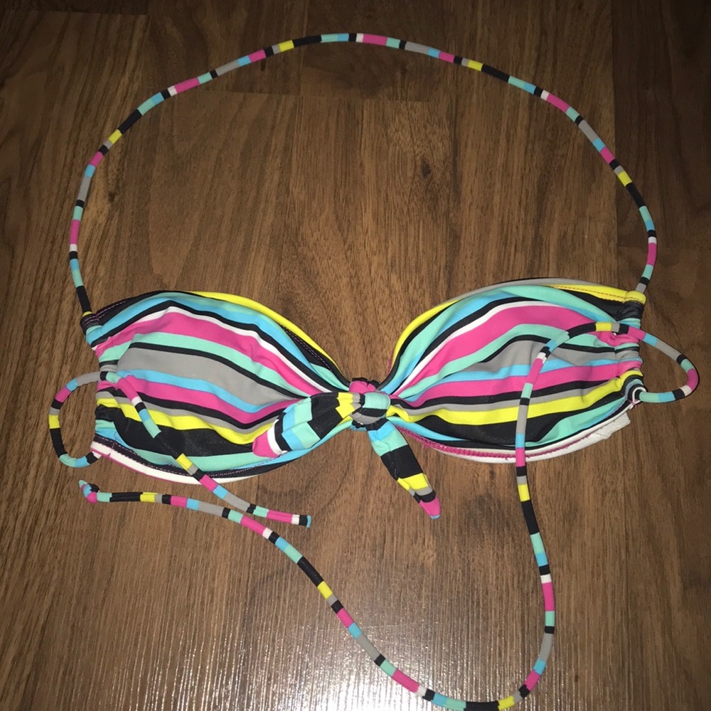 Multi colored bikini top